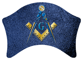 DABAN-370-SH-BL Masonic Lodge Shimmer Blue